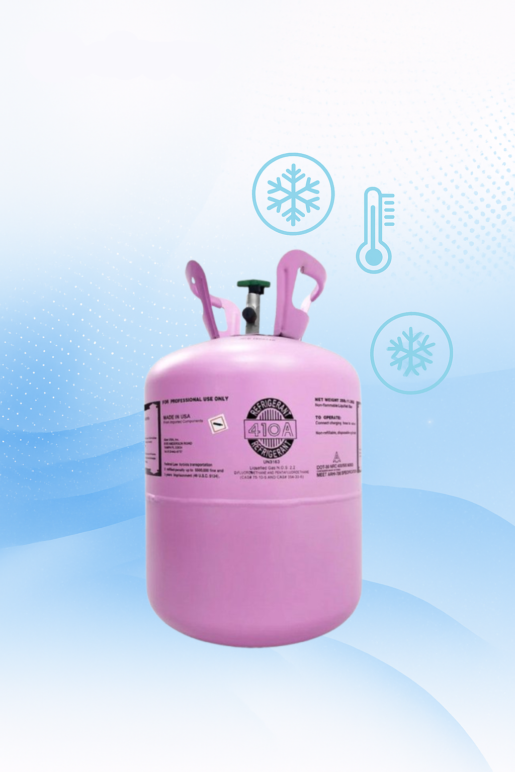 R-410A High-Efficiency 25LB Refrigerant for HVAC Systems